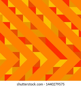 Abstract geometric background with lines of colored triangles. Can be used as poster, banner, border, background, Wallpaper, card, print and etc. Eps10 vector.