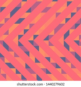 Abstract geometric background with lines of colored triangles. Can be used as poster, banner, border, background, Wallpaper, card, print and etc. Eps10 vector.