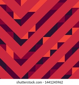 Abstract geometric background with lines of colored triangles. Eps10 vector.