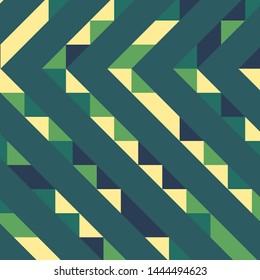 Abstract geometric background with lines of colored triangles. Can be used as poster, banner, border, background, Wallpaper, card, print and etc. Eps10 vector.