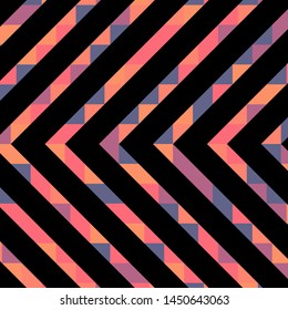 Abstract geometric background with lines of colored triangles. Can be used as poster, banner, border, background, Wallpaper, card, print and etc. Eps10 vector.