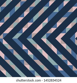 Abstract geometric background with lines of colored triangles. Can be used as poster, banner, border, background, Wallpaper, card, print and etc. Eps10 vector.