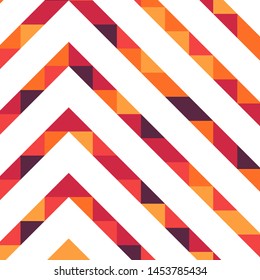 Abstract geometric background with lines of colored triangles. Can be used as poster, banner, border, background, Wallpaper, card, print and etc. Eps10 vector.