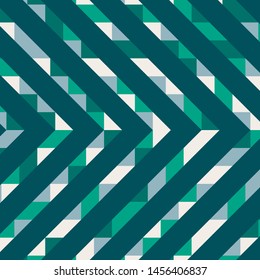 Abstract geometric background with lines of colored triangles. Can be used as poster, banner, border, background, Wallpaper, card, print and etc. Eps10 vector.