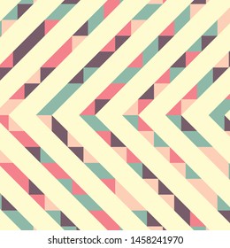 Abstract geometric background with lines of colored triangles. Can be used as poster, banner, border, background, Wallpaper, card, print and etc. Eps10 vector.