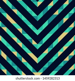 Abstract geometric background with lines of colored triangles. Can be used as poster, banner, border, background, Wallpaper, card, print and etc. Eps10 vector.