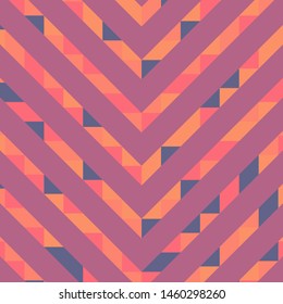 Abstract geometric background with lines of colored triangles. Can be used as poster, banner, border, background, Wallpaper, card, print and etc. Eps10 vector.