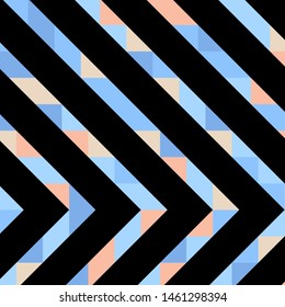 Abstract geometric background with lines of colored triangles. Can be used as poster, banner, border, background, Wallpaper, card, print and etc. Eps10 vector.