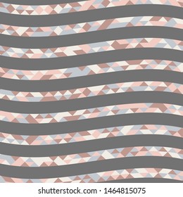Abstract geometric background with lines of colored triangles. Can be used as poster, banner, border, background, Wallpaper, card, print and etc. Eps10 vector.