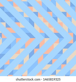 Abstract geometric background with lines of colored triangles. Can be used as poster, banner, border, background, Wallpaper, card, print and etc. Eps10 vector.