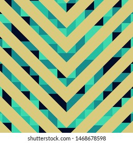 Abstract geometric background with lines of colored triangles. Can be used as poster, banner, border, background, Wallpaper, card, print and etc. Eps10 vector.
