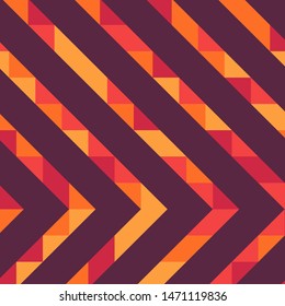 Abstract geometric background with lines of colored triangles. Can be used as poster, banner, border, background, Wallpaper, card, print and etc. Eps10 vector.