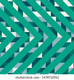 Abstract geometric background with lines of colored triangles. Can be used as poster, banner, border, background, Wallpaper, card, print and etc. Eps10 vector.