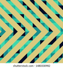 Abstract geometric background with lines of colored triangles. Can be used as poster, banner, border, background, Wallpaper, card, print and etc. Eps10 vector.