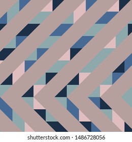 Abstract geometric background with lines of colored triangles. Can be used as poster, banner, border, background, Wallpaper, card, print and etc. Eps10 vector.
