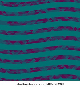 Abstract geometric background with lines of colored triangles. Can be used as poster, banner, border, background, Wallpaper, card, print and etc. Eps10 vector.