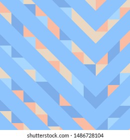 Abstract geometric background with lines of colored triangles. Can be used as poster, banner, border, background, Wallpaper, card, print and etc. Eps10 vector.