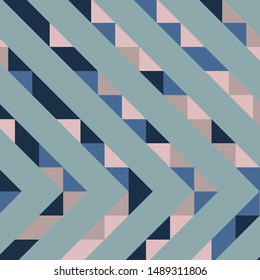 Abstract geometric background with lines of colored triangles. Can be used as poster, banner, border, background, Wallpaper, card, print and etc. Eps10 vector.
