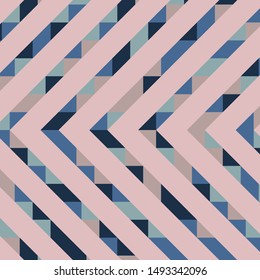 Abstract geometric background with lines of colored triangles. Can be used as poster, banner, border, background, Wallpaper, card, print and etc. Eps10 vector.
