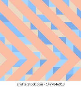 Abstract geometric background with lines of colored triangles. Can be used as poster, banner, border, background, Wallpaper, card, print and etc. Eps10 vector.