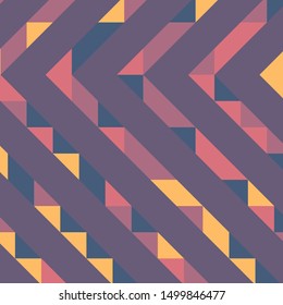 Abstract geometric background with lines of colored triangles. Can be used as poster, banner, border, background, Wallpaper, card, print and etc. Eps10 vector.