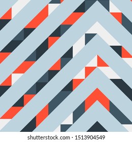 Abstract geometric background with lines of colored triangles. Can be used as poster, banner, border, background, Wallpaper, card, print and etc. Eps10 vector.
