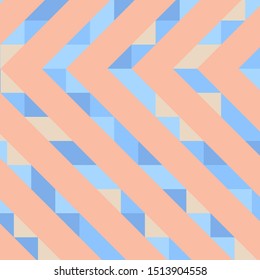 Abstract geometric background with lines of colored triangles. Can be used as poster, banner, border, background, Wallpaper, card, print and etc. Eps10 vector.