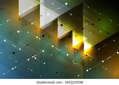 abstract geometric background with lines and dots.