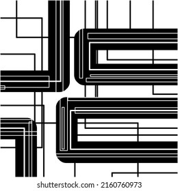abstract geometric background lines and rectangles vector pattern wallpaper