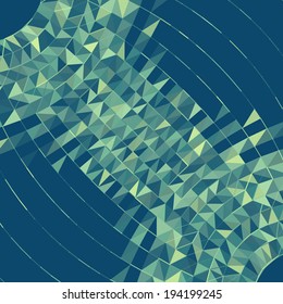 Abstract geometric background with lines, shapes and triangles.