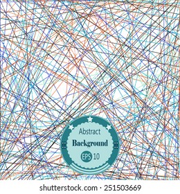 Abstract geometric background with lines. Vector illustration. EPS 10.