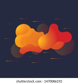 Abstract geometric background with liquid. Color gradient background design. Background design. Eps10 vector illustration.