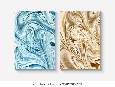Abstract geometric background. Liquid dynamic Fluid, wavy forms mixed with sharp geometric elements. Design for banner, cards, prints, social media, poster, flyer and background design template.