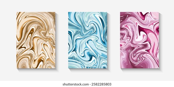 Abstract geometric background. Liquid dynamic Fluid, wavy forms mixed with sharp geometric elements. Design for banner, cards, prints, social media, poster, flyer and background design template.