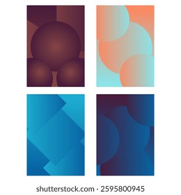 Abstract geometric background. Liquid dynamic gradient Color waves. Fluid marble texture set.Designs for covers, presentations, invitations, flyers, annual reports, posters and business cards.