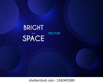 Abstract Geometric Background. Liquid Shapes. Simple Fluid Design. Depth Vector illustration.