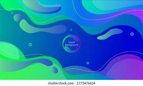 Abstract geometric background with liquid shapes. Color gradient background design. Futuristic design posters. Eps10 vector.