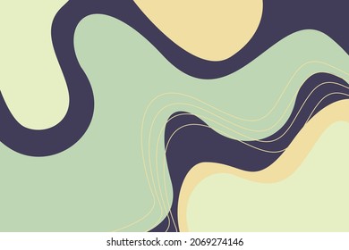 Abstrakter geometrischer Hintergrund mit flüssigen Formen. Coole Hintergrundgestaltung für Poster. EPS10-Vektorgrafik