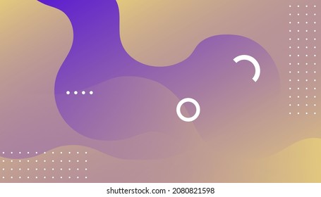 Abstract geometric background with liquid shapes