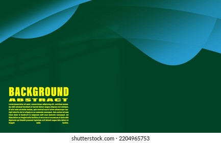 abstract geometric background liquid wave shape elegant yellow tosca color simple with shadow overlay eps 10