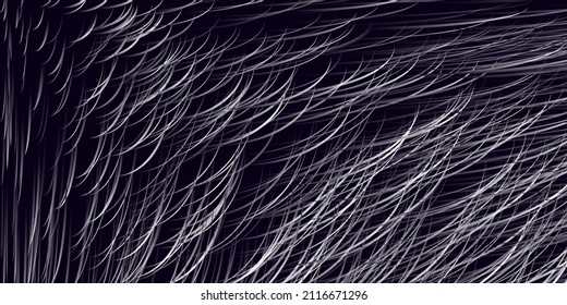 Abstract Geometric Background, Lit 3D Curves Pattern - Dark Monochrome Design in Editable Vector Format