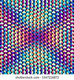 Abstract geometric background in low poly style. Polka dot pattern. Vector image.