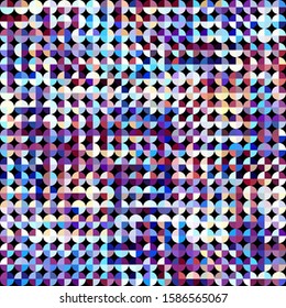 Abstract geometric background in low poly style. Polka dot pattern. Vector image.