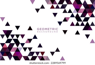 Abstract geometric background with magenta triangle shapes