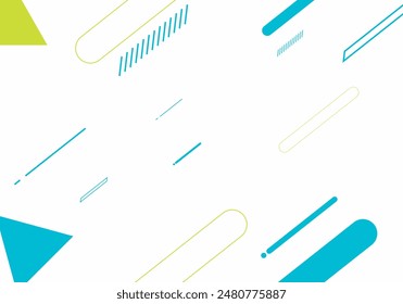 Abstract geometric background. Memphis Element Dynamic shapes composition. Vector illustration