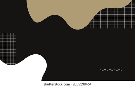 abstract geometric background with memphis style, vintage background, classic landing page concept vector.