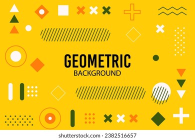 Abstrakter geometrischer Hintergrund mit Memphis-Stil