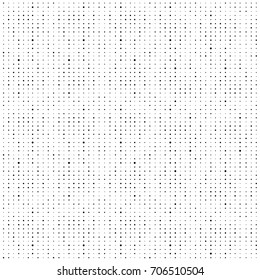Abstract geometric background with mesh of random dots. Halftone effect, different size.