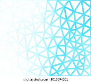 Abstract geometric background with mesh of triangles. Polygonal space. Low Poly. Trend white texture.
