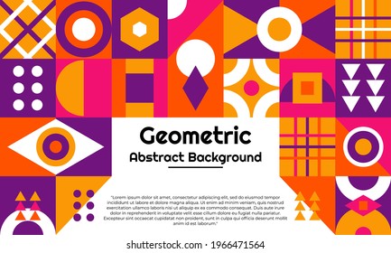 Abstract geometric background with minimal design. It is suitable for banners, posters, flyers, covers, etc. Vector illustration